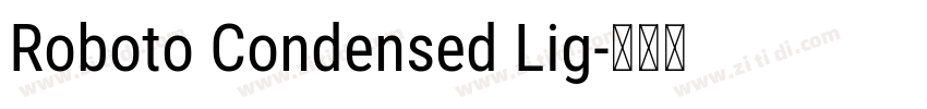 Roboto Condensed Lig字体转换